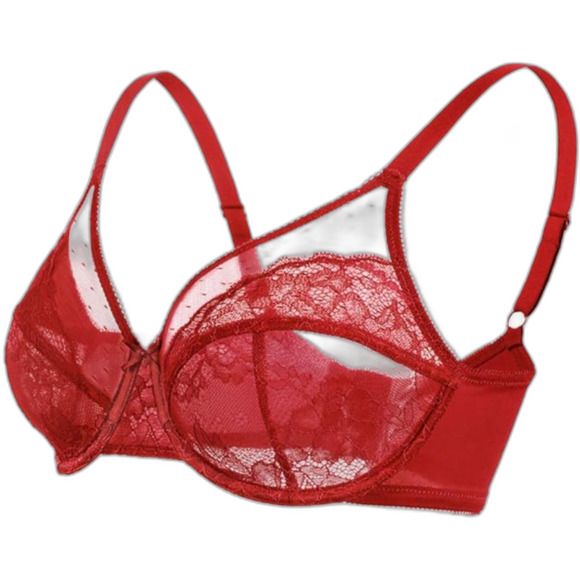 HSIA Women's Coral Full Coverage Underwire Bra 34C - Picture 5 of 9